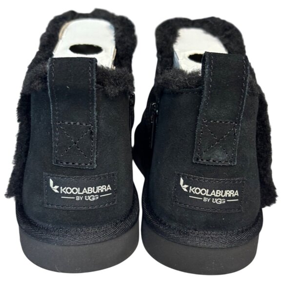 Koolaburra by UGG Kids Koola Ultra Mini Boot Black Suede Girls Size 4 Women's 5 - Picture 7 of 9